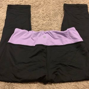 Lululemon black crop leggings